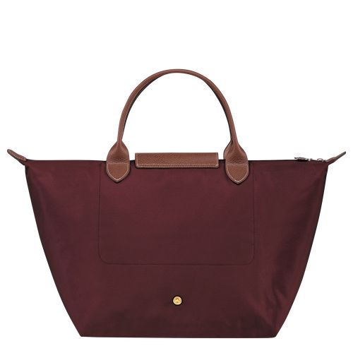 Torebka Damskie Longchamp Le Pliage Original M Recycled canvas Bordowe | PL9076NW