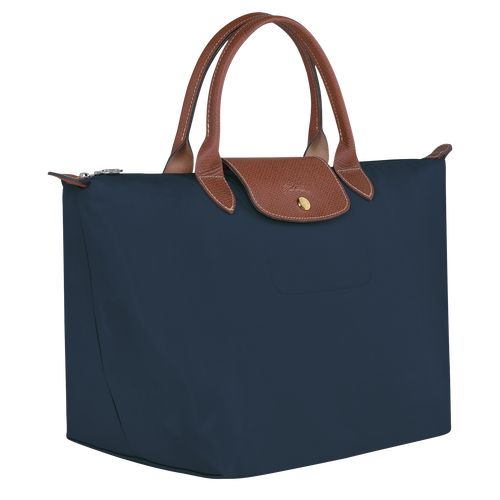 Torebka Damskie Longchamp Le Pliage Original M Recycled canvas Granatowe | PL9072BE