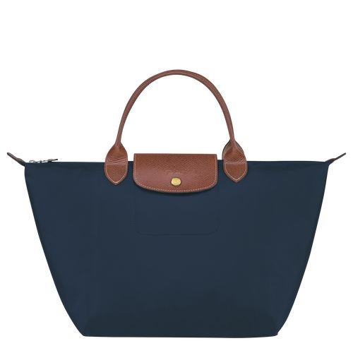 Torebka Damskie Longchamp Le Pliage Original M Recycled canvas Granatowe | PL9072BE