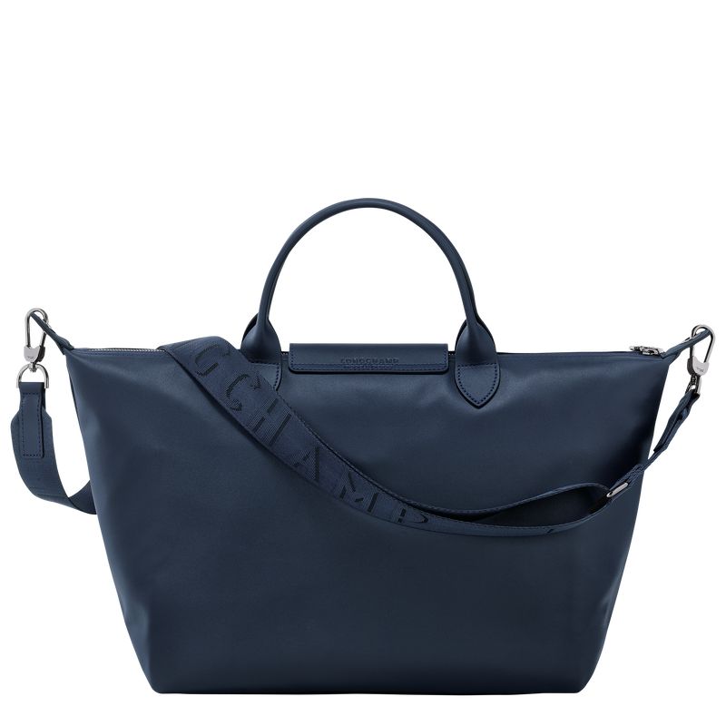 Torebka Damskie Longchamp Le Pliage Xtra L Leather Granatowe | PL9259EB