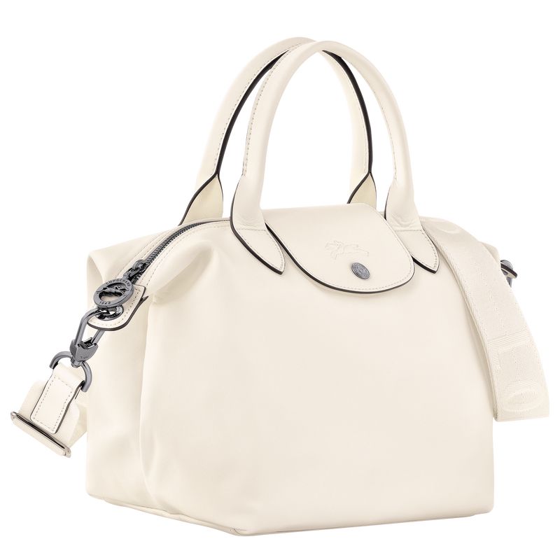 Torebka Damskie Longchamp Le Pliage Xtra S Leather Ecru | PL9213OK