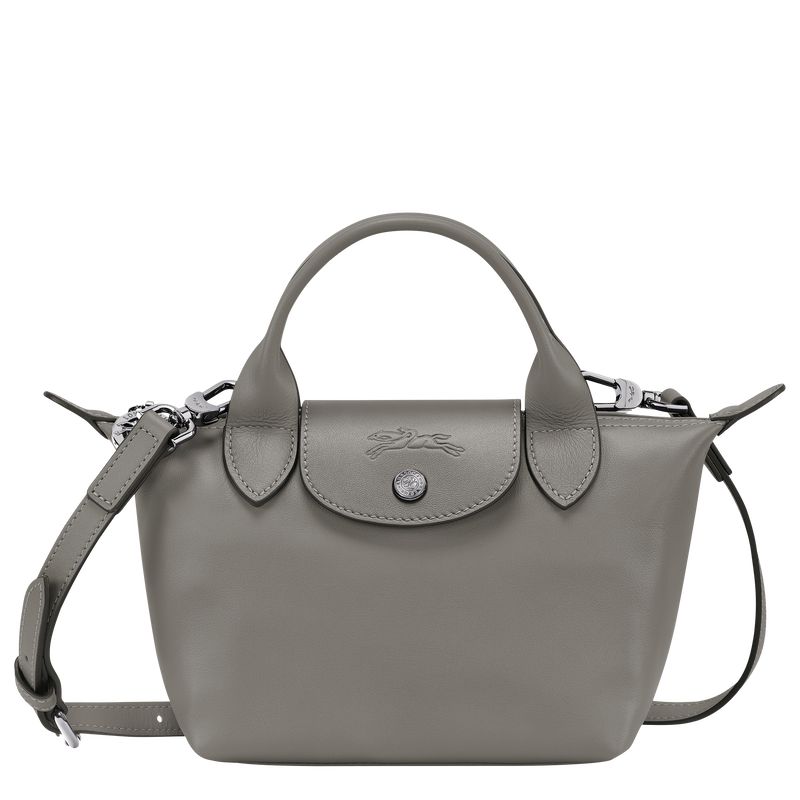 Torebka Damskie Longchamp Le Pliage Xtra XS Leather Turtledove | PL9212IL