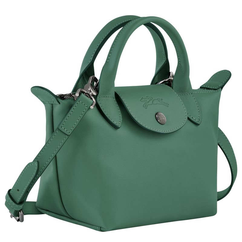 Torebka Damskie Longchamp Le Pliage Xtra XS Leather Sage | PL9211UZ