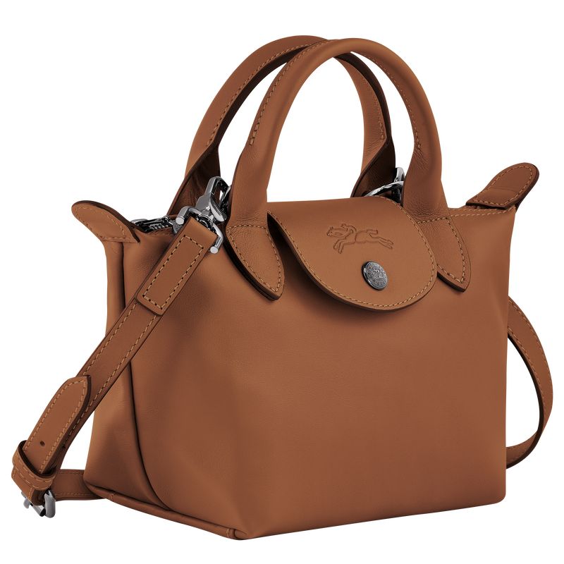 Torebka Damskie Longchamp Le Pliage Xtra XS Leather Cognac | PL9209TC