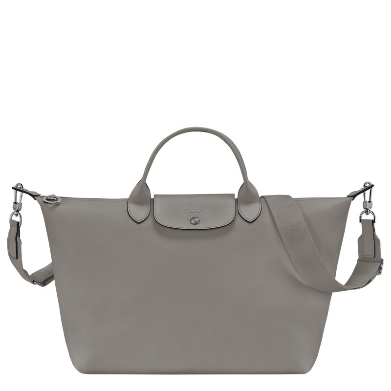 Torebka Damskie Longchamp Le Pliage Xtra L Leather Turtledove | PL9205QM