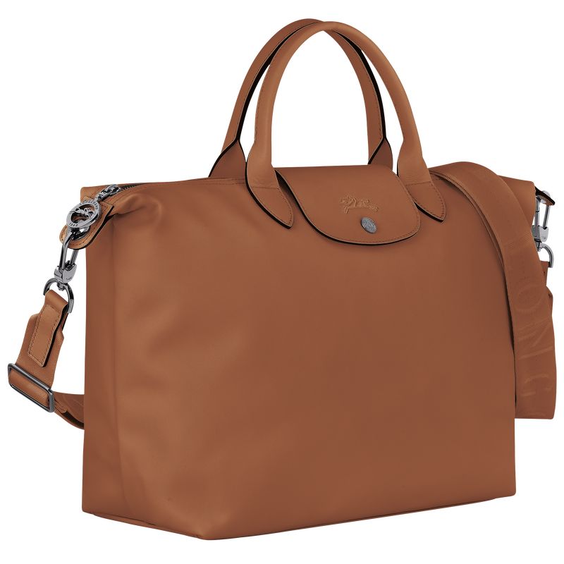 Torebka Damskie Longchamp Le Pliage Xtra L Leather Cognac | PL9204QM