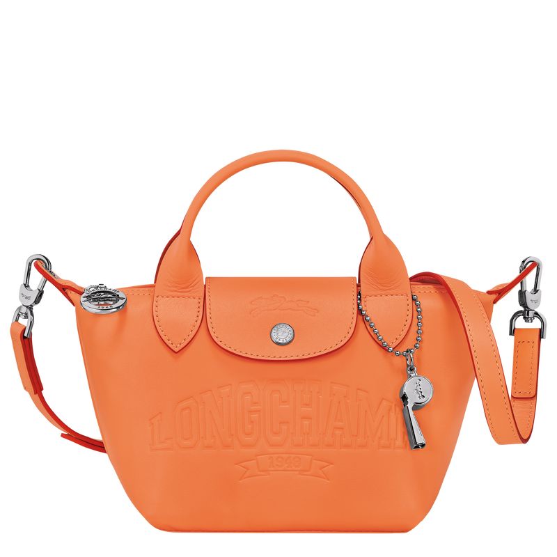 Torebka Damskie Longchamp Le Pliage Xtra XS Leather Pomarańczowe | PL9194AH