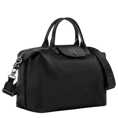 Torebka Damskie Longchamp Le Pliage Xtra L Leather Czarne | PL9044TC