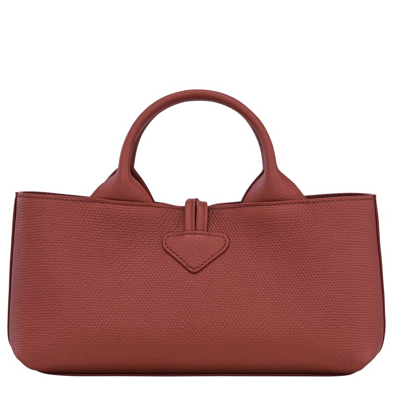 Torebka Damskie Longchamp Le Roseau S Leather Chestnut | PL9114FD