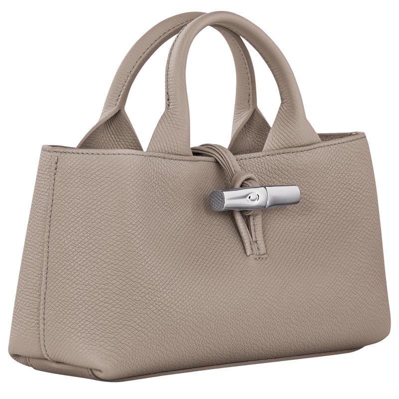 Torebka Damskie Longchamp Le Roseau S Leather Clay | PL9112SG