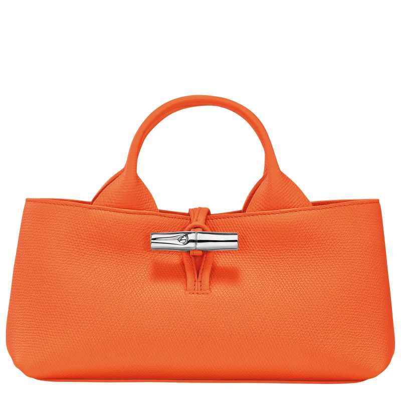 Torebka Damskie Longchamp Le Roseau S Leather Pomarańczowe | PL9111AH