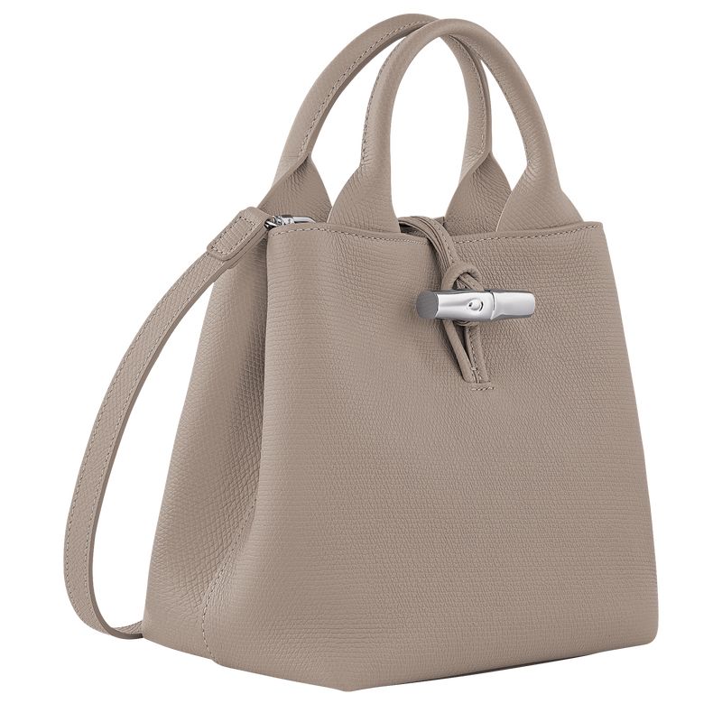 Torebka Damskie Longchamp Le Roseau S Leather Clay | PL9096TC