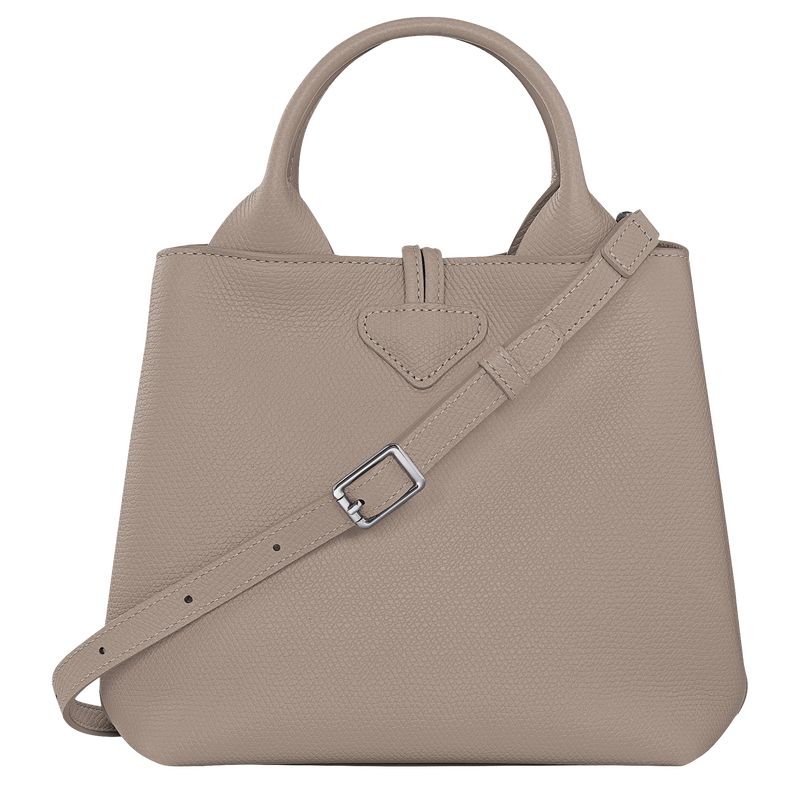 Torebka Damskie Longchamp Le Roseau S Leather Clay | PL9096TC