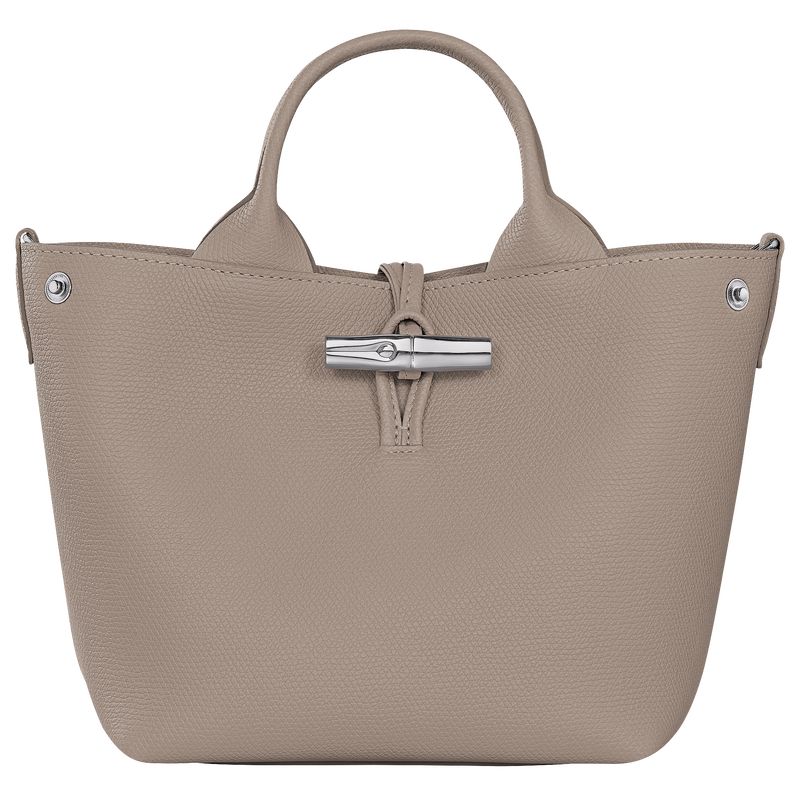 Torebka Damskie Longchamp Le Roseau S Leather Clay | PL9096TC