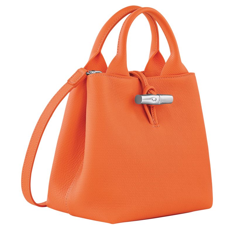 Torebka Damskie Longchamp Le Roseau S Leather Pomarańczowe | PL9095YX