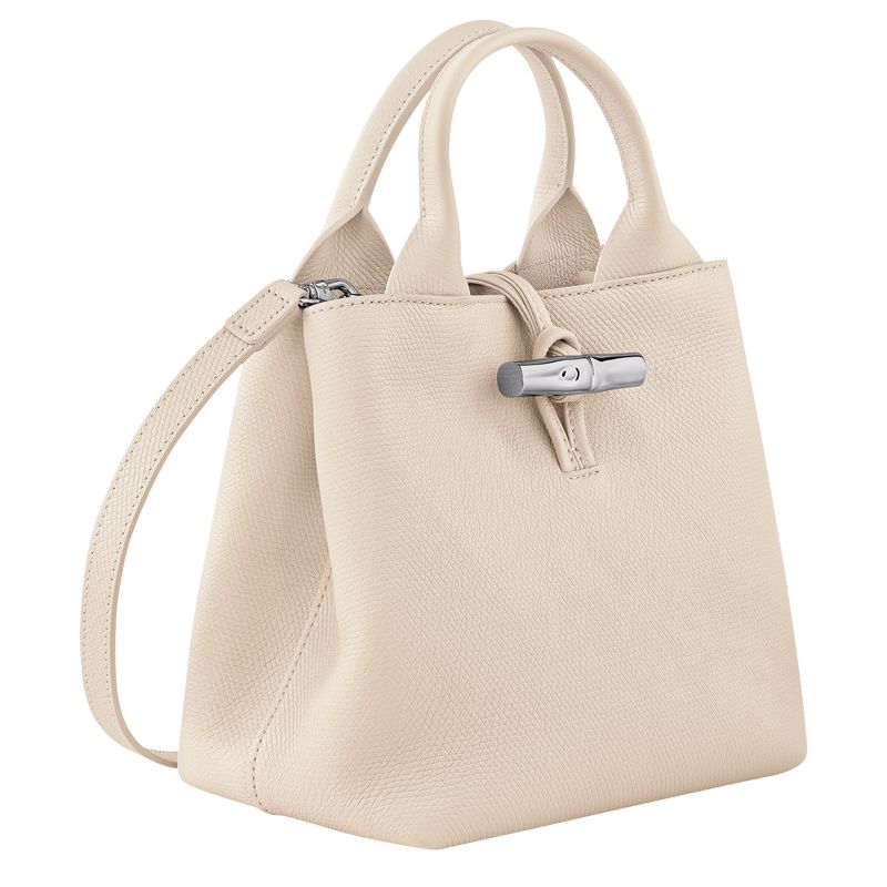 Torebka Damskie Longchamp Le Roseau S Leather Paper | PL9083KO