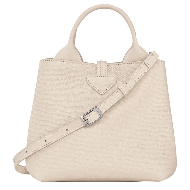 Torebka Damskie Longchamp Le Roseau S Leather Paper | PL9083KO