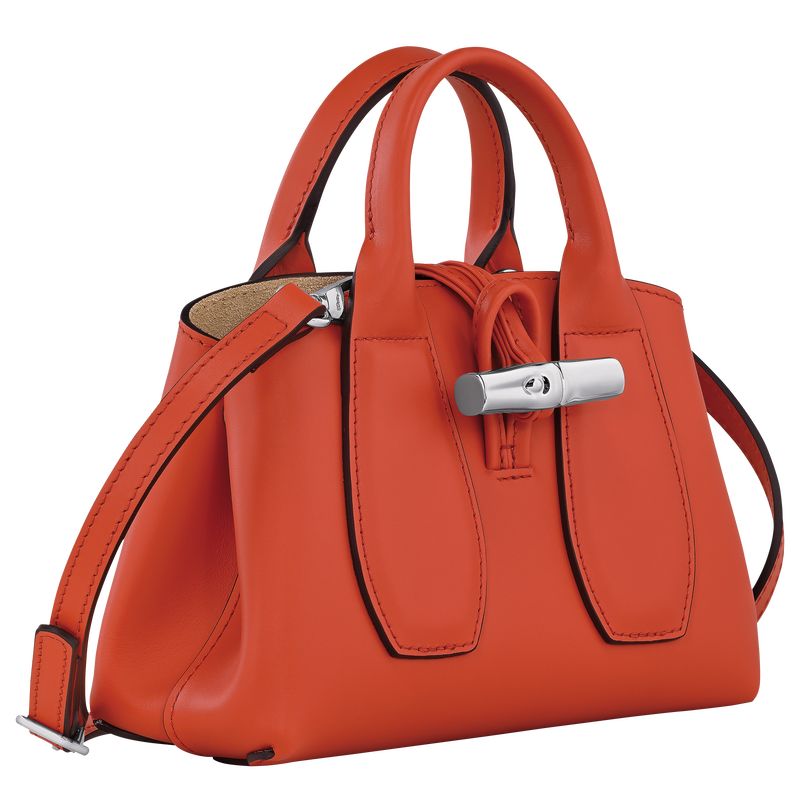 Torebka Damskie Longchamp Le Roseau XS Leather Paprika | PL9152QM