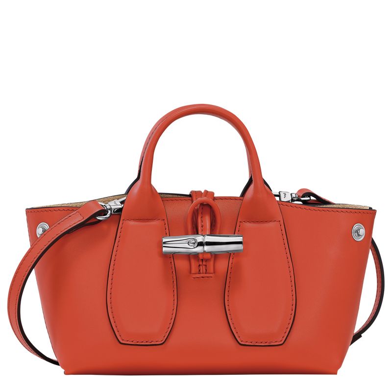 Torebka Damskie Longchamp Le Roseau XS Leather Paprika | PL9152QM