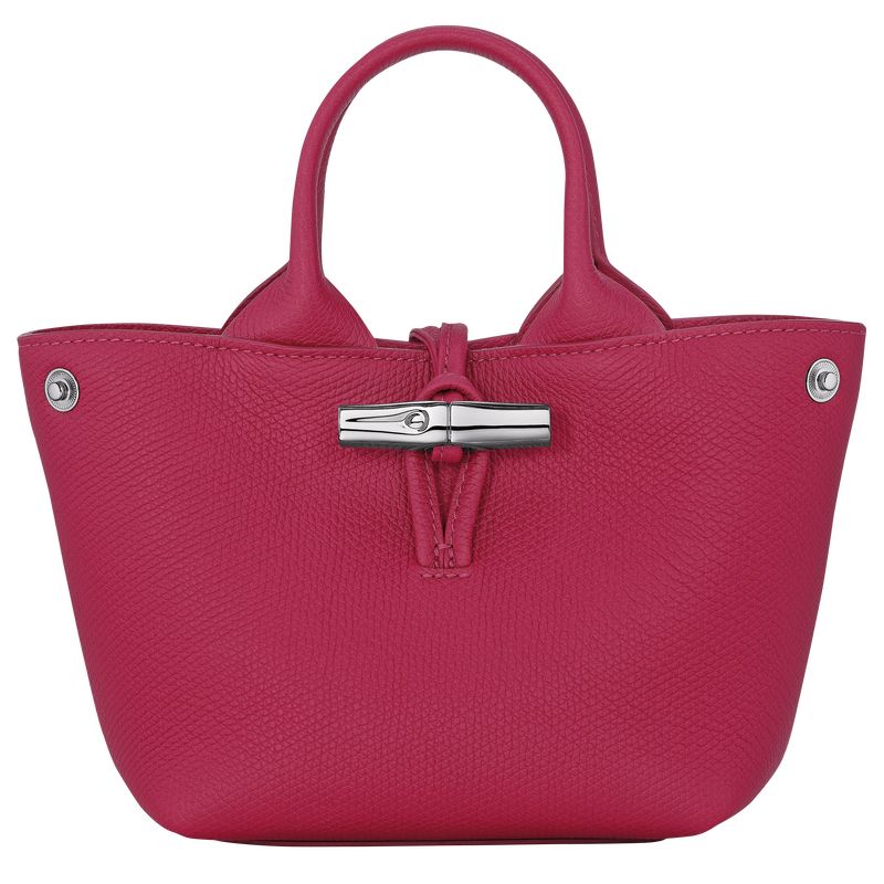 Torebka Damskie Longchamp Le Roseau XS Leather Beetroot | PL9109OK