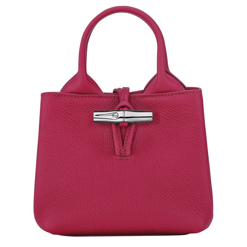 Torebka Damskie Longchamp Le Roseau XS Leather Beetroot | PL9109OK