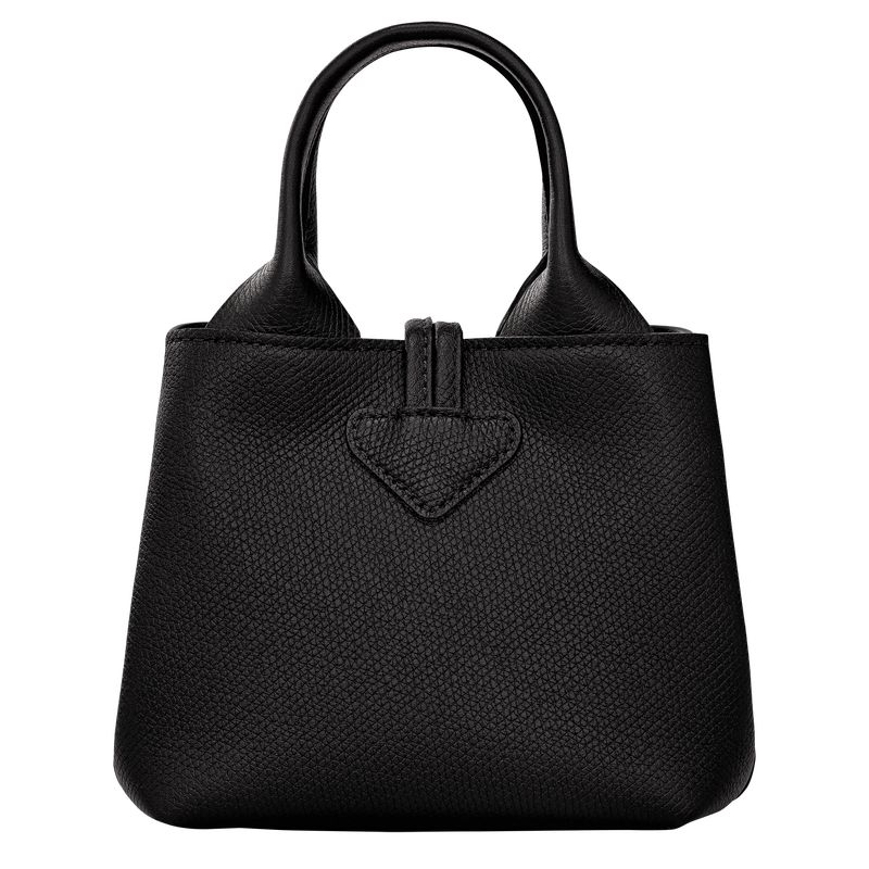 Torebka Damskie Longchamp Le Roseau XS Leather Czarne | PL9102WN