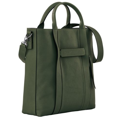 Torebka Męskie Longchamp 3D L Tote Leather Khaki | PL7453JP