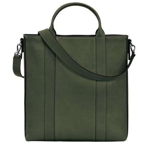 Torebka Męskie Longchamp 3D L Tote Leather Khaki | PL7453JP