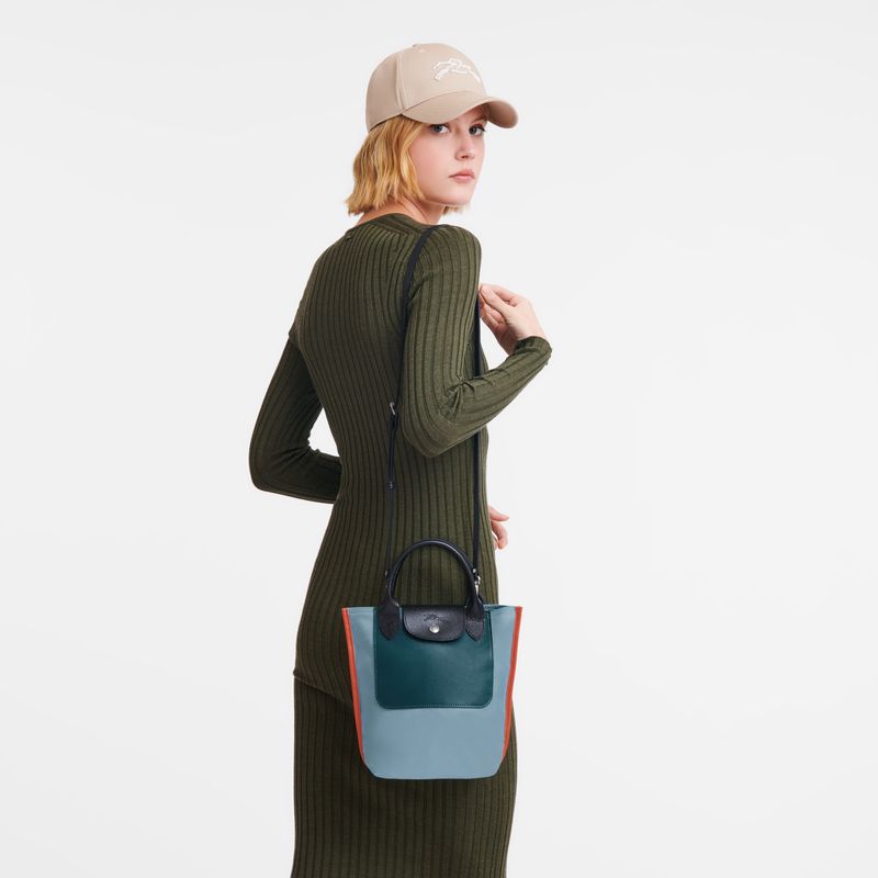 Torebka Męskie Longchamp Cabas XS Tote Canvas Niebieskie | PL7468XY