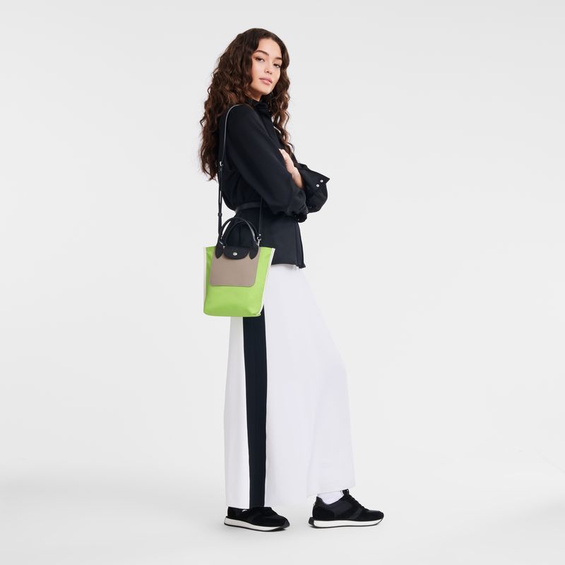 Torebka Męskie Longchamp Cabas XS Tote Canvas Zielone Głęboka | PL7467CT