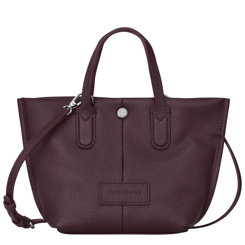 Torebka Męskie Longchamp Essential XS Leather Eggplant | PL7463MQ