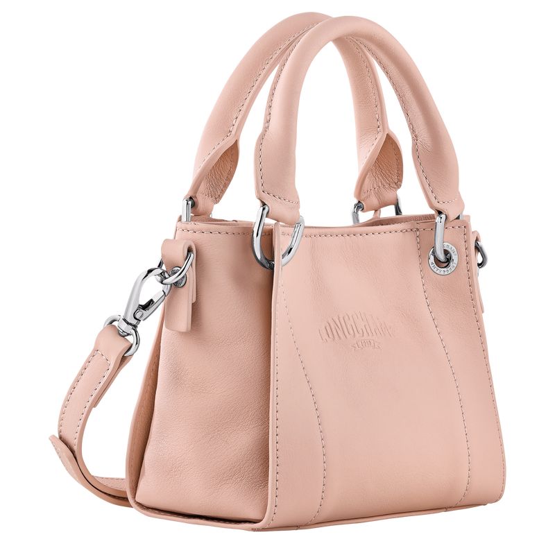 Torebki Małe Damskie Longchamp 3D XS Handbag Leather Nude | PL9371AH