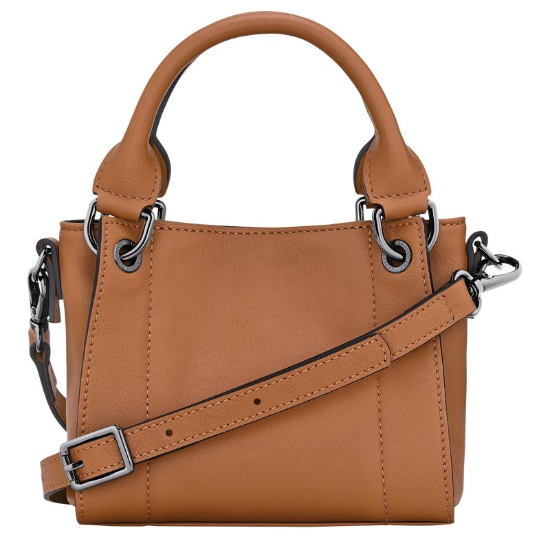 Torebki Małe Damskie Longchamp 3D XS Handbag Leather Natural | PL9339CT