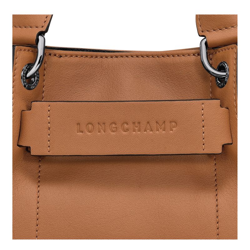 Torebki Małe Damskie Longchamp 3D XS Handbag Leather Natural | PL9339CT