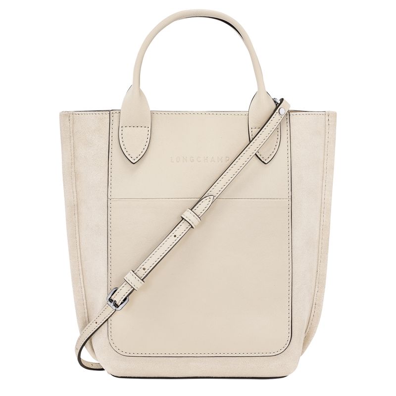 Torebki Małe Damskie Longchamp Cabas XS Tote Leather Linen | PL9385NW