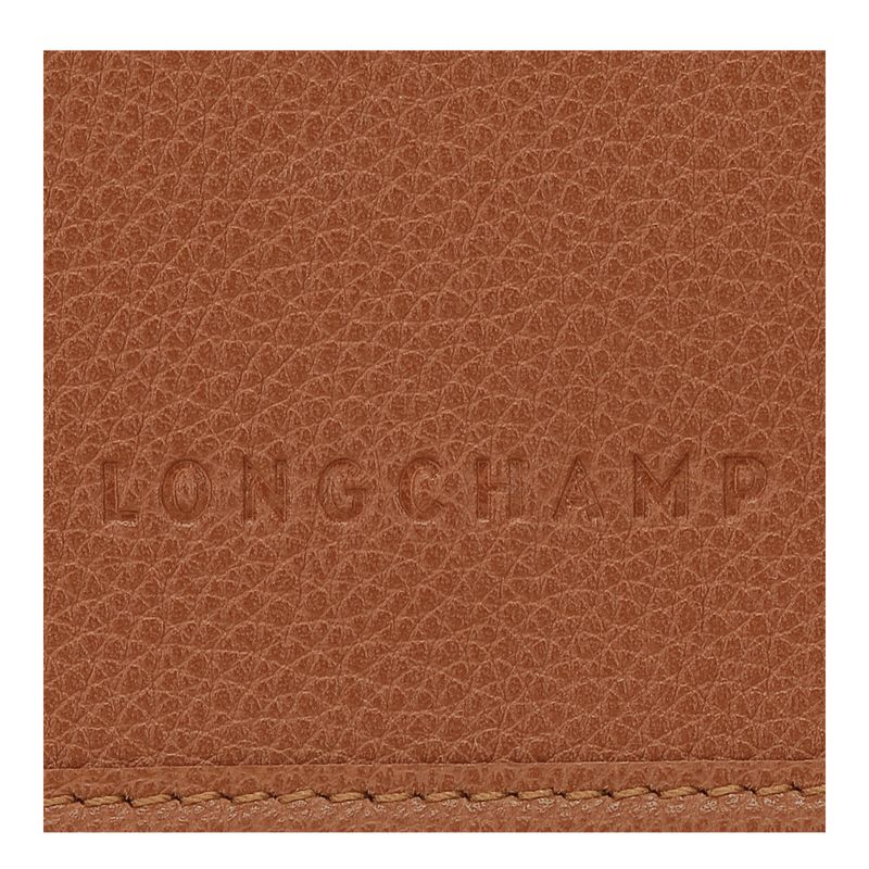 Torebki Małe Damskie Longchamp Le FoulonnÉ XS Clutch Leather Caramel | PL9350AH