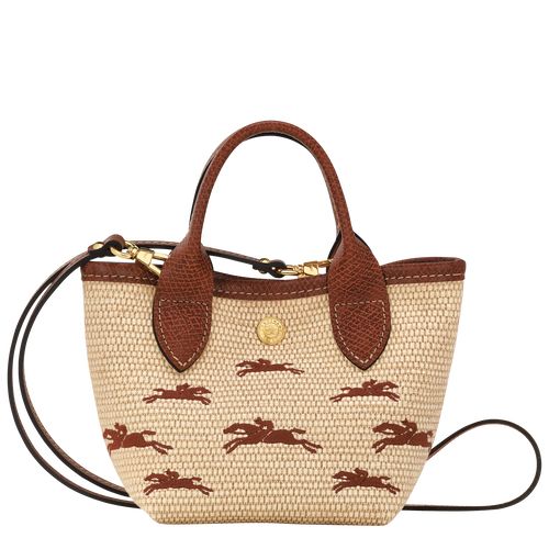 Torebki Małe Damskie Longchamp Le Panier Pliage XS Basket Canvas Brązowe | PL9273JP