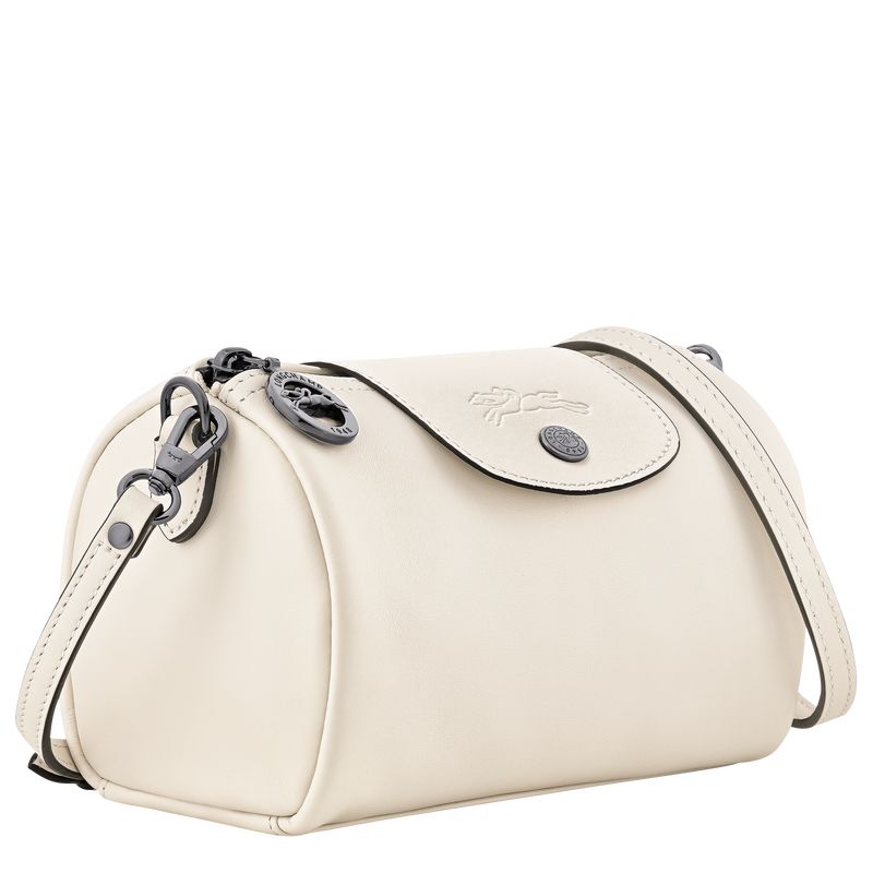 Torebki Małe Damskie Longchamp Le Pliage Xtra XS Crossbody Leather Ecru | PL9291KO