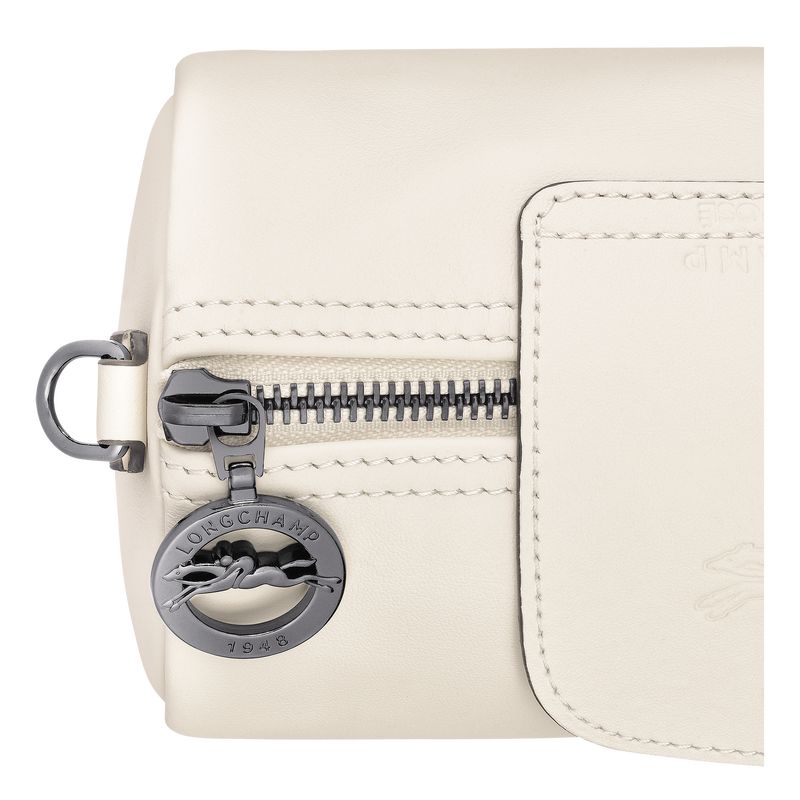 Torebki Małe Damskie Longchamp Le Pliage Xtra XS Crossbody Leather Ecru | PL9291KO