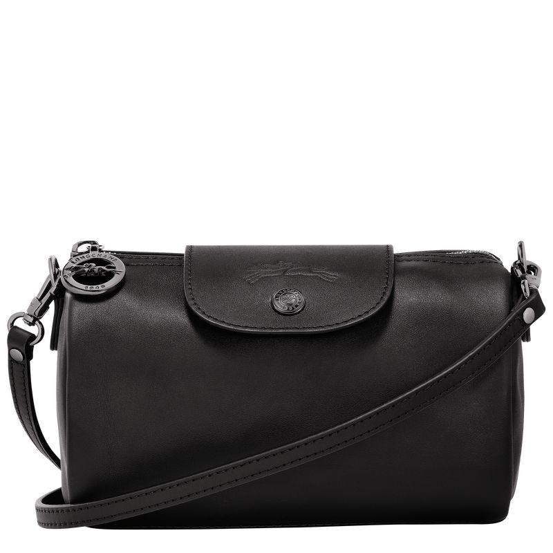 Torebki Małe Damskie Longchamp Le Pliage Xtra XS Crossbody Leather Czarne | PL9290LI