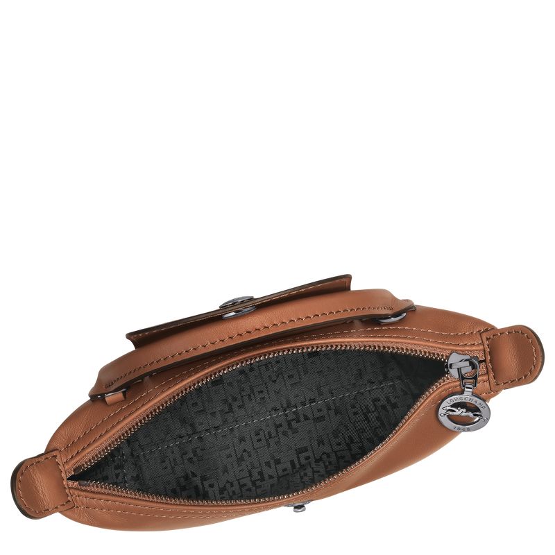 Torebki Małe Damskie Longchamp Le Pliage Xtra XS Pouch Leather Cognac | PL9279VR