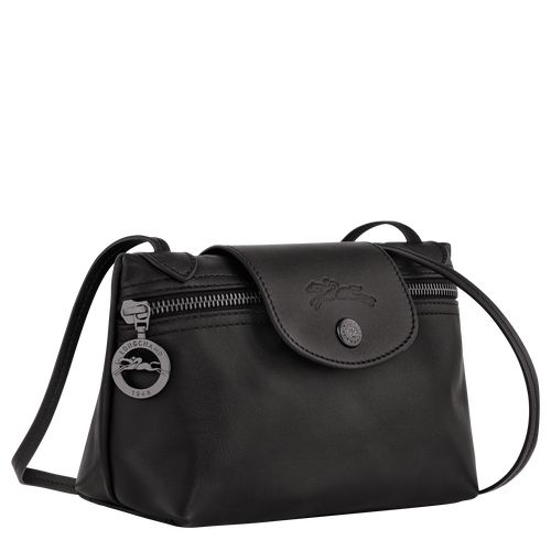 Torebki Małe Damskie Longchamp Le Pliage Xtra XS Crossbody Leather Czarne | PL9262YX