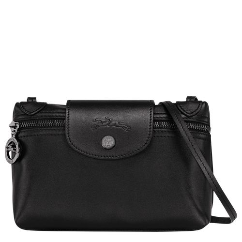 Torebki Małe Damskie Longchamp Le Pliage Xtra XS Crossbody Leather Czarne | PL9262YX