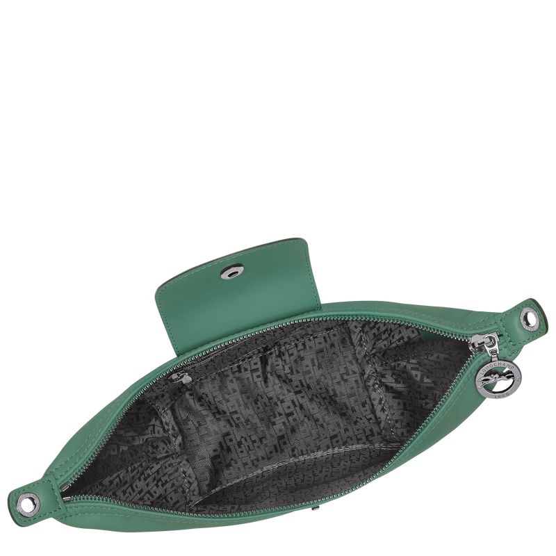 Torebki Małe Damskie Longchamp Le Pliage Xtra XS Crossbody Leather Sage | PL9363EB