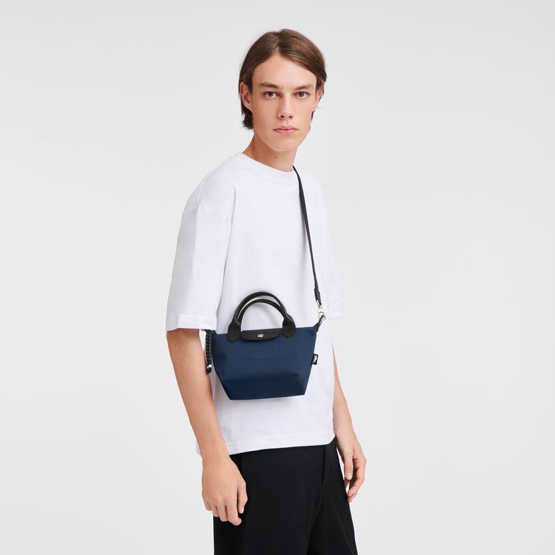 Torebki Małe Damskie Longchamp Le Pliage Energy XS Handbag Recycled canvas Granatowe | PL9319AH