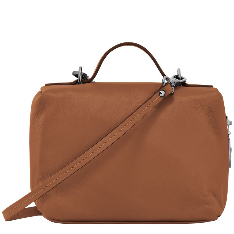 Torebki Małe Damskie Longchamp Le Pliage Xtra XS Vanity Skórzane Cognac | PL9310WN