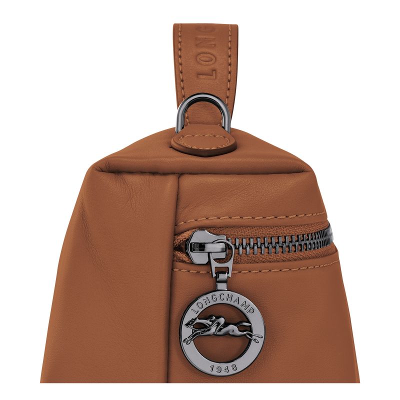 Torebki Małe Damskie Longchamp Le Pliage Xtra XS Vanity Skórzane Cognac | PL9310WN