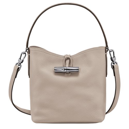 Torebki Małe Damskie Longchamp Le Roseau Essential XS Bucket Leather Clay | PL9271GS