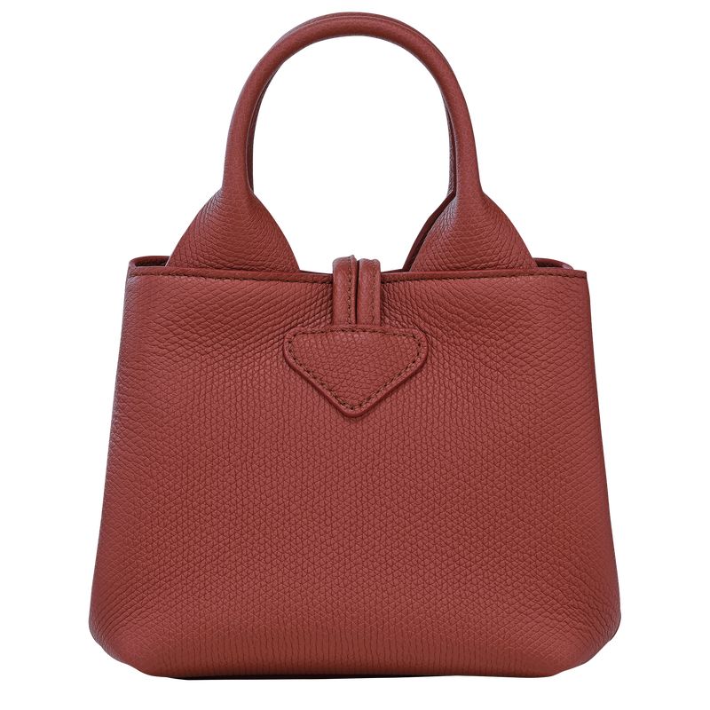 Torebki Małe Damskie Longchamp Le Roseau XS Handbag Leather Chestnut | PL9328ZU