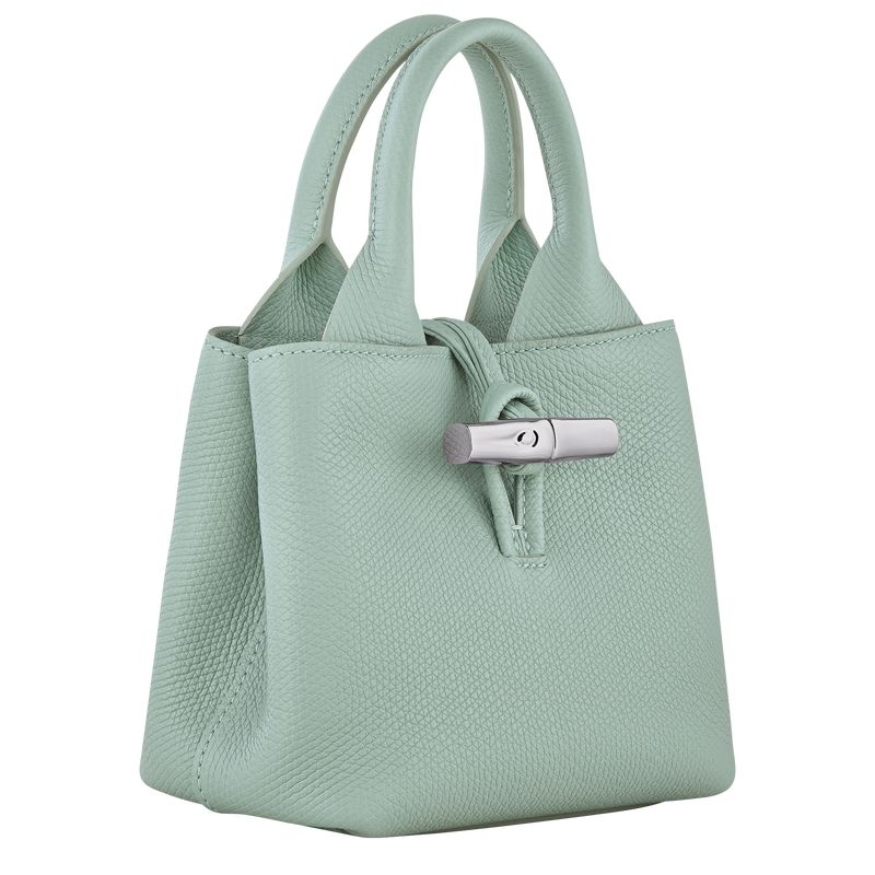 Torebki Małe Damskie Longchamp Le Roseau XS Handbag Leather Celadon | PL9326KO